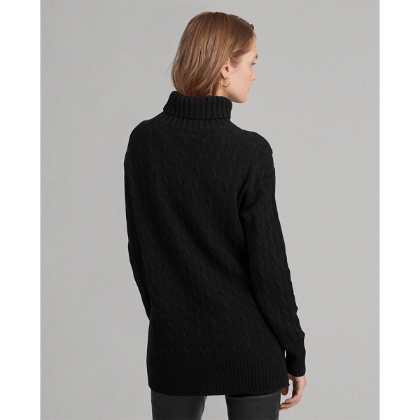 Cable-Knit Roll Neck Jumper for Women Ralph Lauren® BE