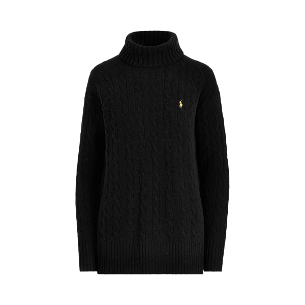Cable-Knit Roll Neck Jumper for Women | Ralph Lauren® ES