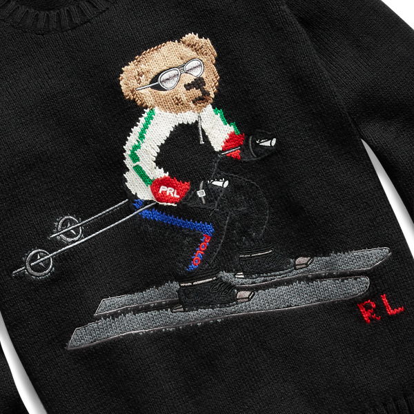 Black Polo Bear Crewneck Jumper Polo Ralph Lauren 6