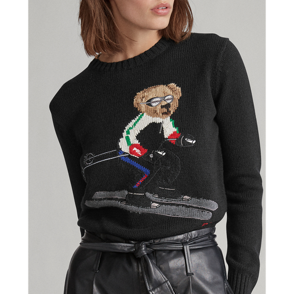 Black Polo Bear Crewneck Jumper Polo Ralph Lauren 5