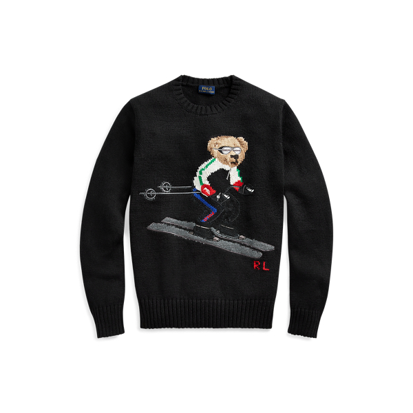 Black Polo Bear Crewneck Jumper Polo Ralph Lauren 2