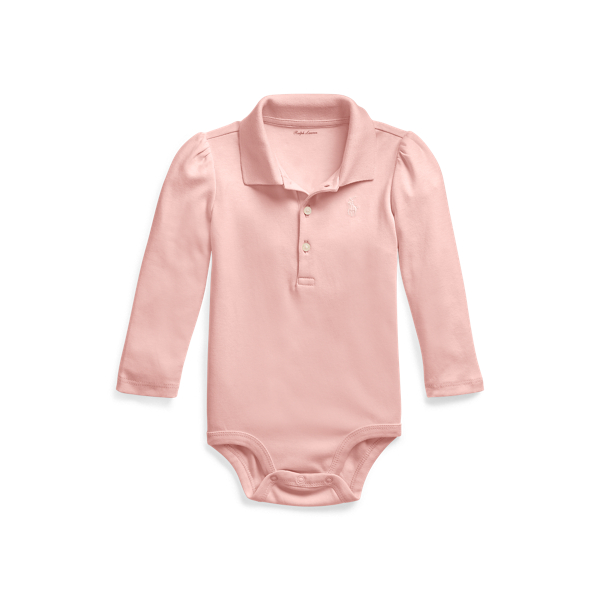 Body polo b&eacute;b&eacute; interlock de coton Baby Girl en 1