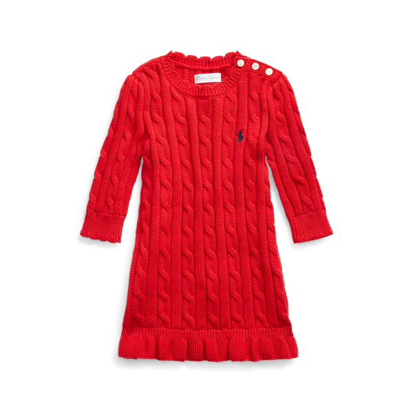 Cable-Knit Jumper Dress Baby Girl 1