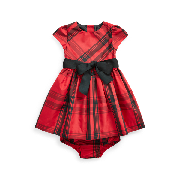 Kariertes Taftkleid mit H&ouml;schen Baby Girl in 1