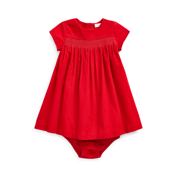 Abito e culotte in velluto a coste Baby Girl in 1