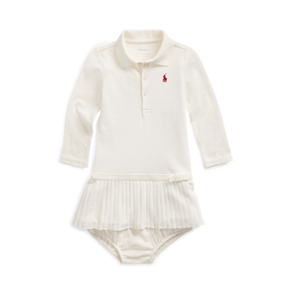 Pleated Polo Dress & Bloomer Baby Girl em 1