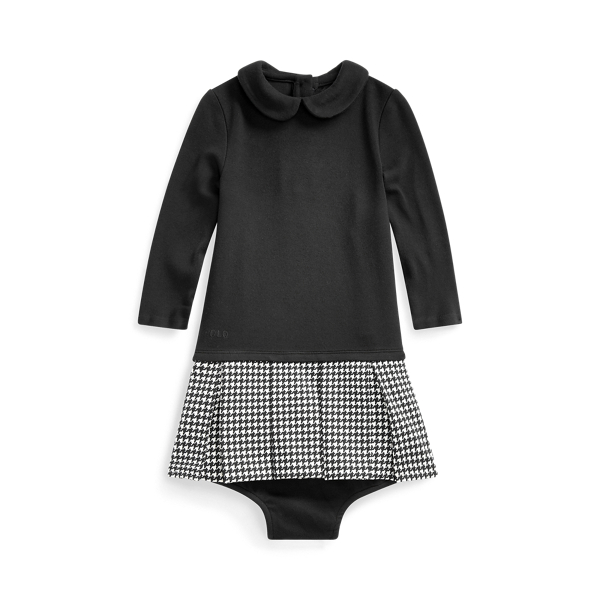 Vestido y pololos de pata de gallo Baby Girl en 1