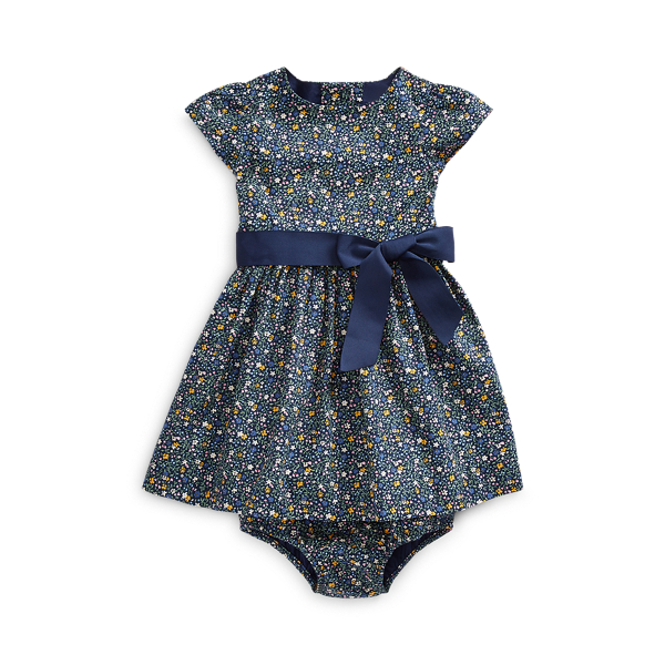 Floral Cotton Dress & Bloomer Baby Girl 1