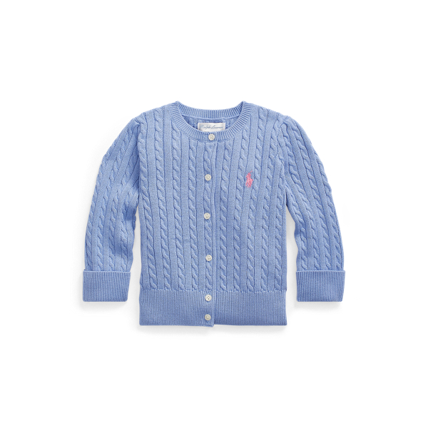 Cable-Knit Cotton Cardigan Baby Girl 1