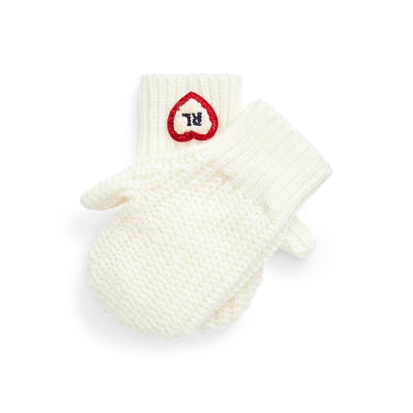 Chenille-Patch Mittens Baby Girl 1