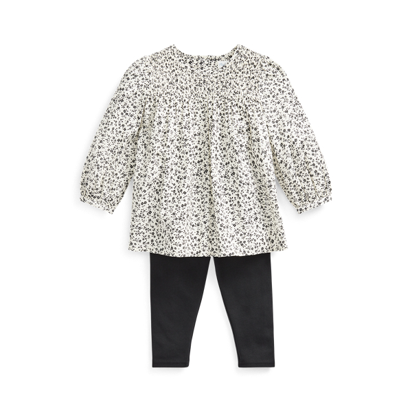 Floral Top & Legging Set Baby Girl em 1
