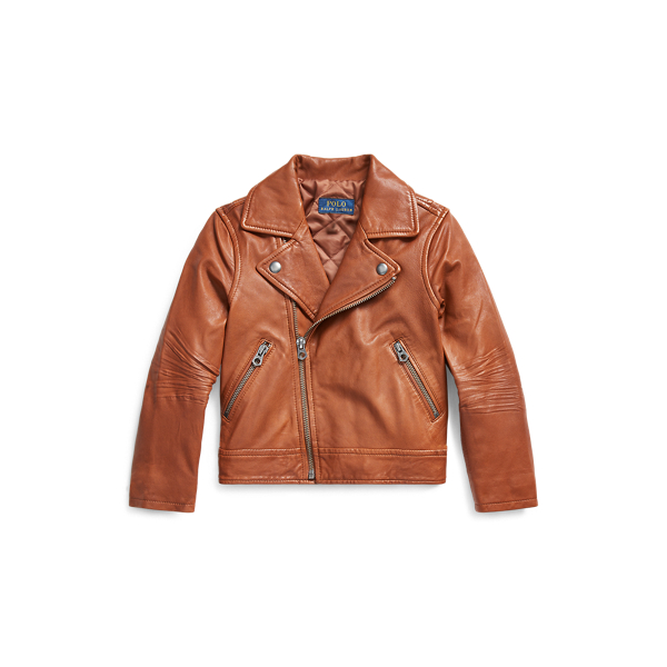 Leather Moto Jacket Girls 1.5-6.5 Years 1