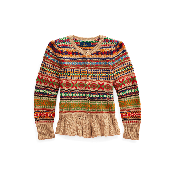 Fair Isle Wool-Blend Cardigan Girls 1.5-6.5 Years in 1