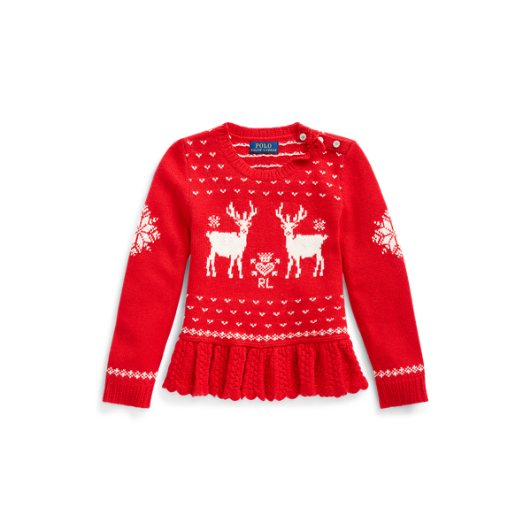 Maglia a peplo a intarsi Girls 1.5-6.5 Years in 1