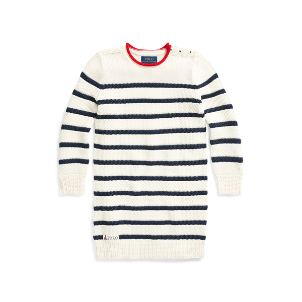Robe-pull en coton ray&eacute; Girls 1.5-6.5 Years en 1