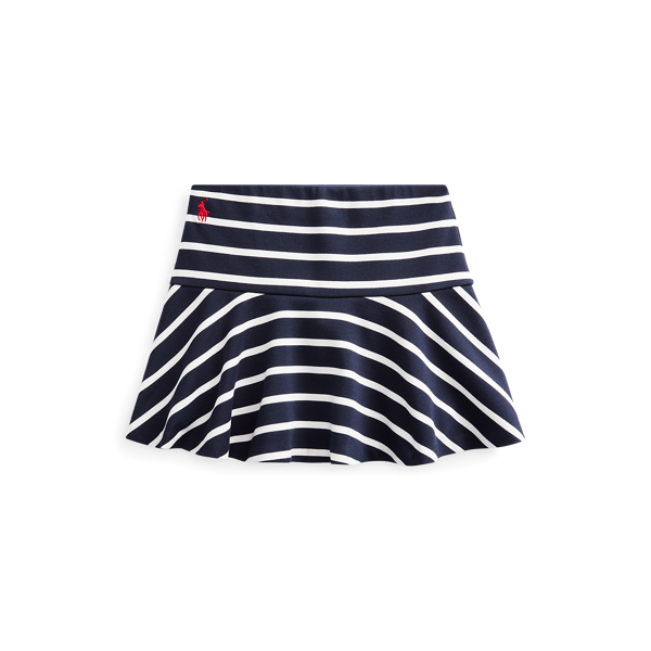 Striped Stretch Ponte Skort Girls 1.5-6.5 Years 1