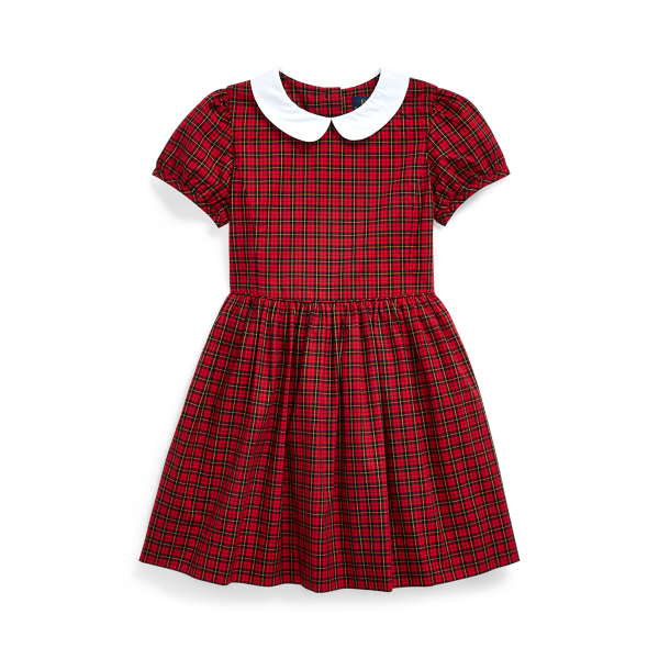 Tartan Cotton Poplin Dress Girls 1.5-6.5 Years 1