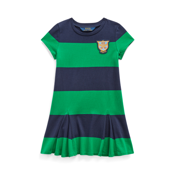 Striped Cotton Jersey Dress Girls 1.5-6.5 Years in 1
