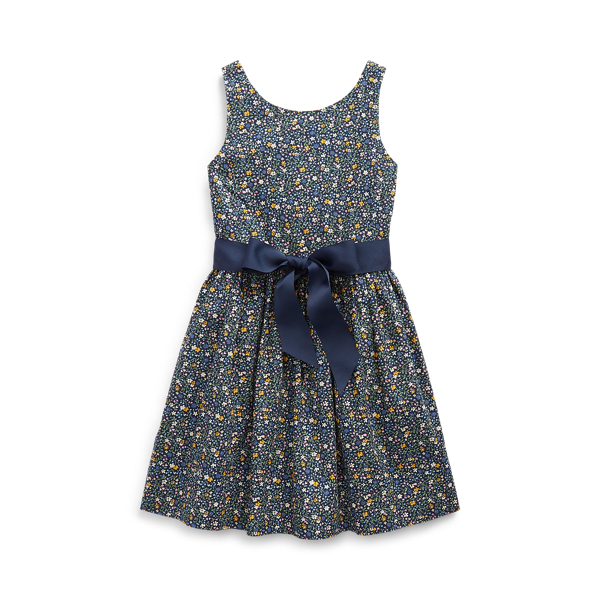 Floral Cotton Poplin Dress Girls 1.5-6.5 Years 1