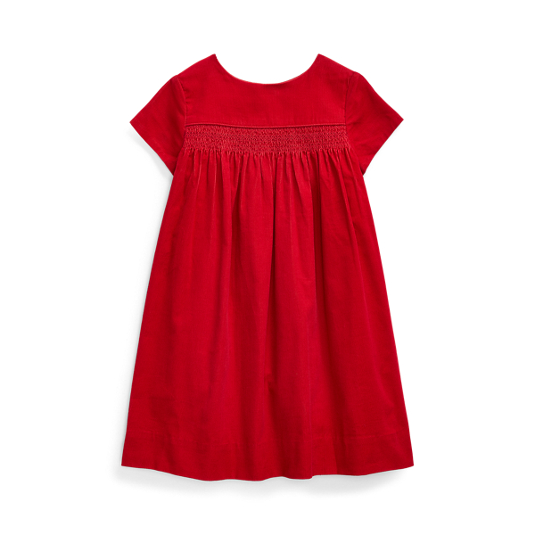 Smocked Cotton Corduroy Dress Girls 1.5-6.5 Years em 1