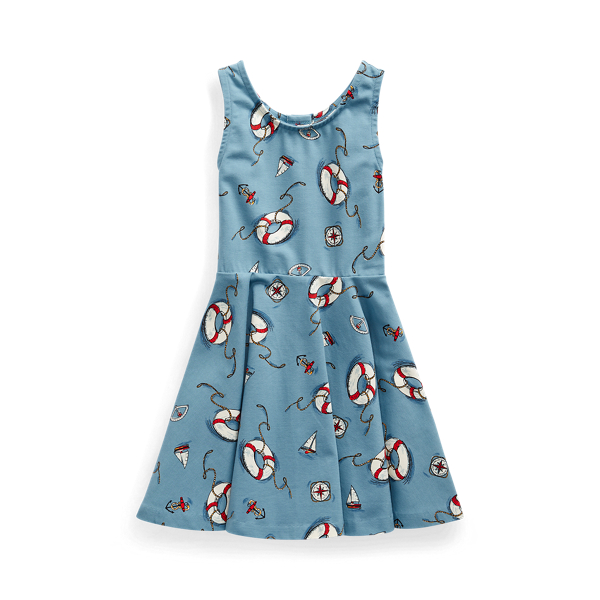 Robe nautique en jersey stretch Girls 1.5-6.5 Years en 1