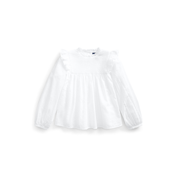 Smocked Cotton Batiste Top Girls 1.5-6.5 Years 1