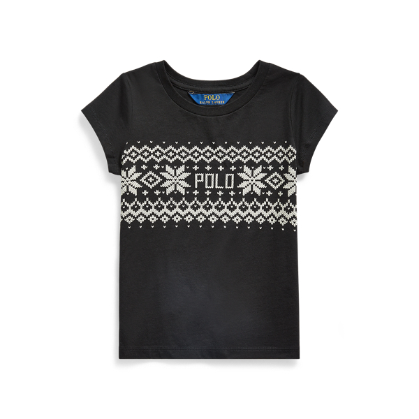 Fair Isle Cotton Jersey Tee Girls 1.5-6.5 Years 1