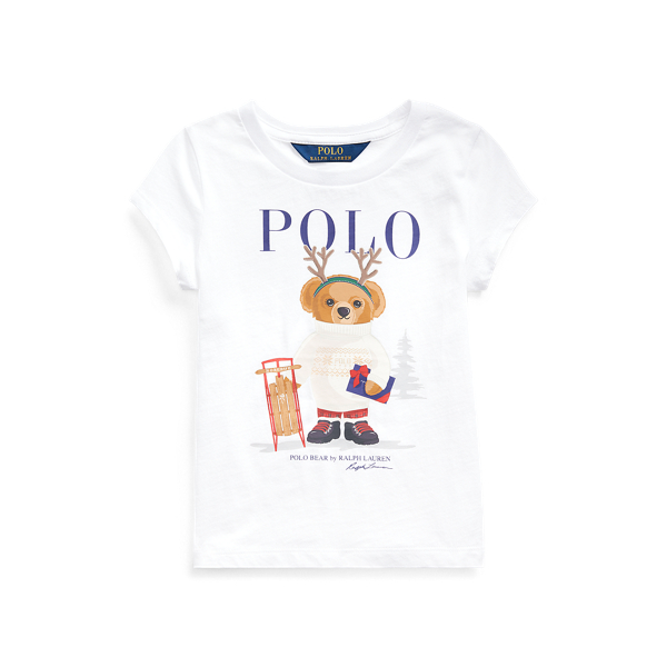 Reindeer Bear Cotton Tee Girls 1.5-6.5 Years 1