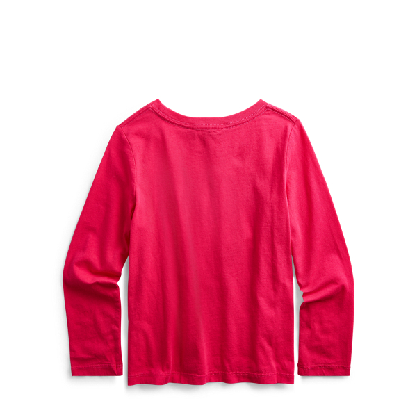 Sport Pink Logo Cotton Long-Sleeve Tee Girls 2-6x 2