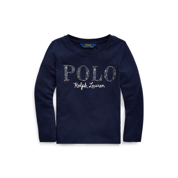 Floral-Logo Cotton Jersey Tee Girls 1.5-6.5 Years 1