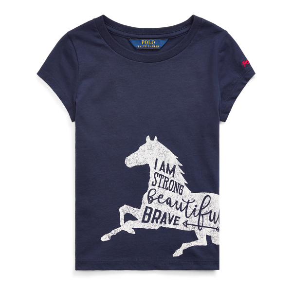 Cotton Jersey Graphic Tee Girls 1.5-6.5 Years in 1