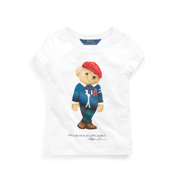 Cardigan Bear Cotton Tee Girls 1.5-6.5 Years 1