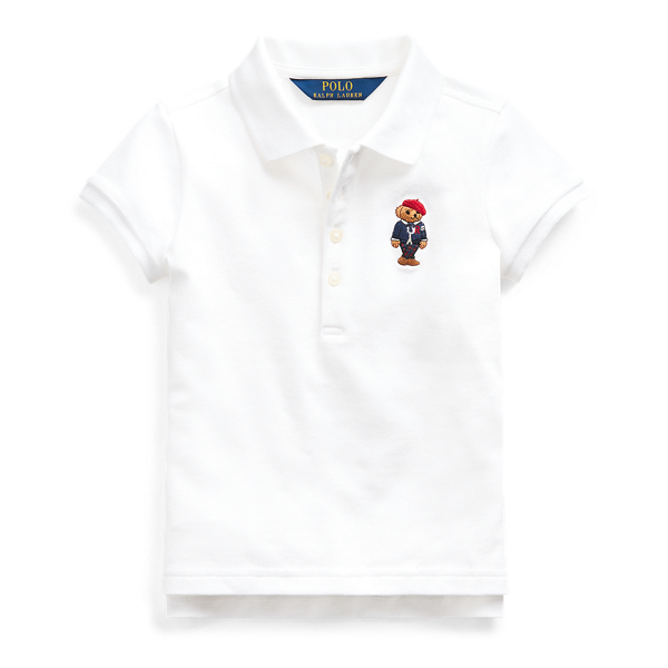 Cardigan Bear Mesh Polo Girls 1.5-6.5 Years 1