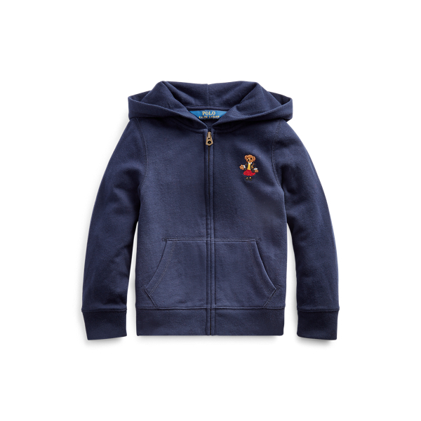 School Bear Terry Hoodie Girls 1.5-6.5 Years em 1