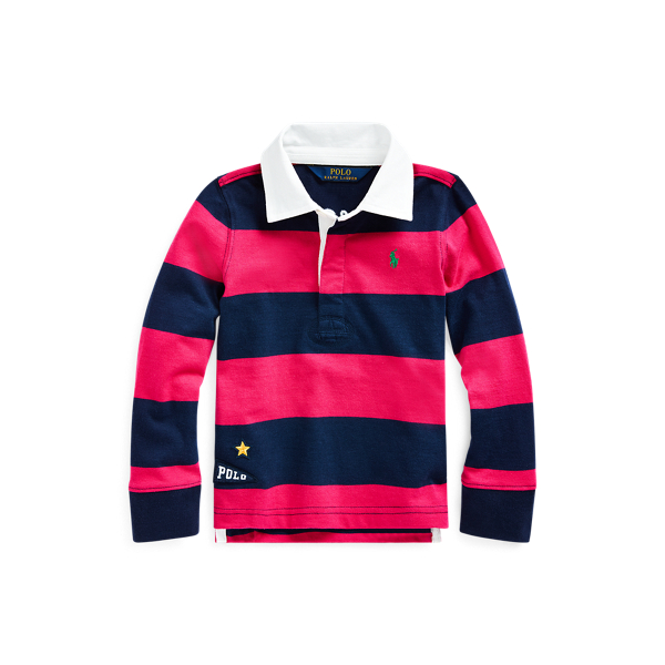 Embroidered Cotton Rugby Girls 1.5-6.5 Years em 1