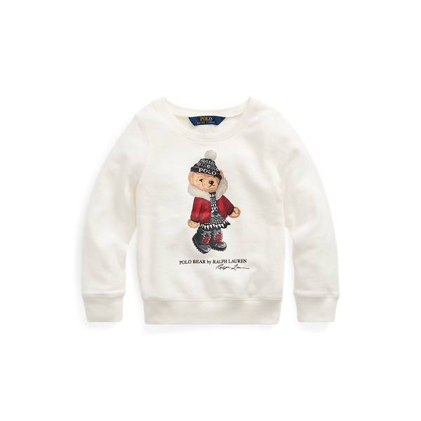 Holiday Bear Terry Pullover Girls 1.5-6.5 Years 1