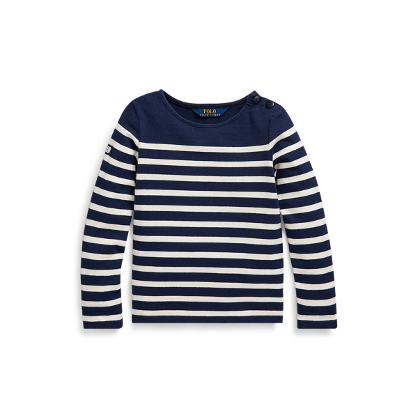 Striped Cotton Jersey Top Girls 1.5-6.5 Years 1