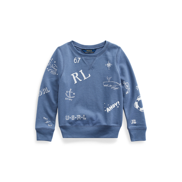 French Terry Graphic Pullover Girls 1.5-6.5 Years 1