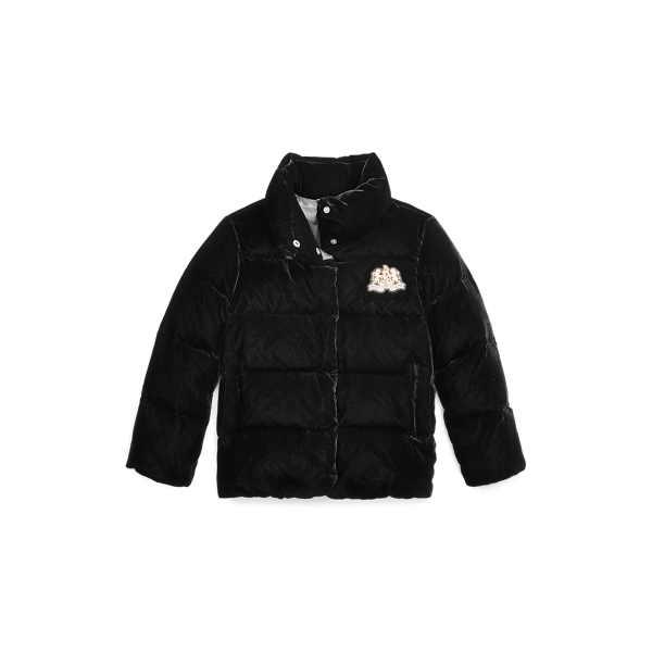 Ralph lauren velvet puffer jacket deals