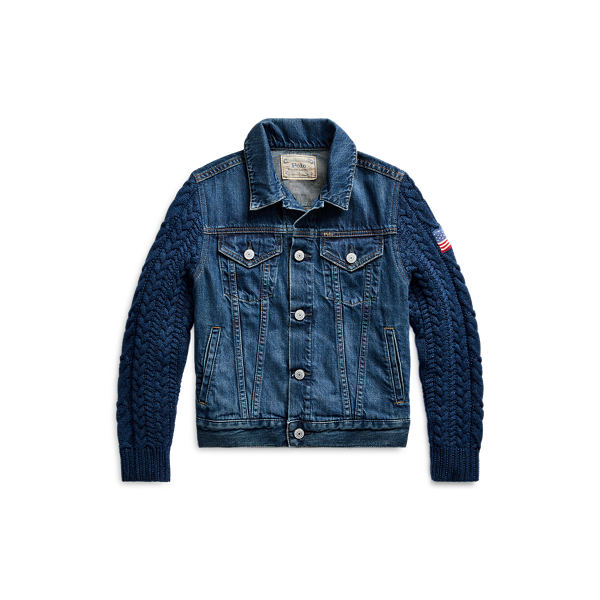 Hybrid Denim Trucker Jacket Girls 7-14 Years 1