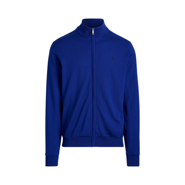 Wool Full-Zip Sweater Polo Golf in 1