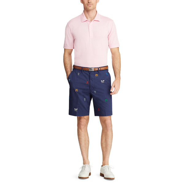 Refined Navy/Embroidery Classic Fit Embroidered Short Polo Golf 2