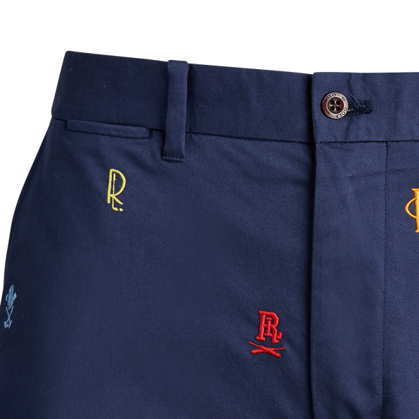 Refined Navy/Embroidery Classic Fit Embroidered Short Polo Golf 5