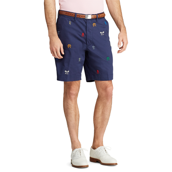 Refined Navy/Embroidery Classic Fit Embroidered Short Polo Golf 3