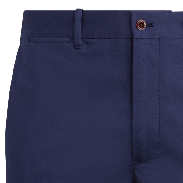 Refined Navy Tailored Stretch Twill Trouser Polo Golf 8