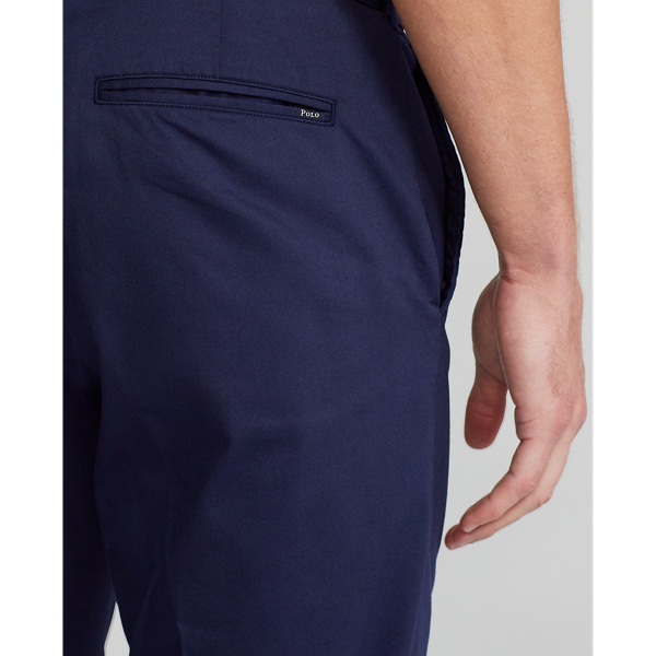 Refined Navy Tailored Stretch Twill Trouser Polo Golf 6