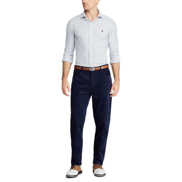 Tailored Fit Corduroy Pant Polo Golf em Refined Navy 2