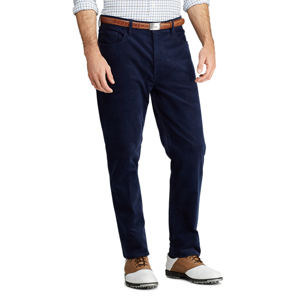 Tailored Fit Corduroy Pant Polo Golf em Refined Navy 3
