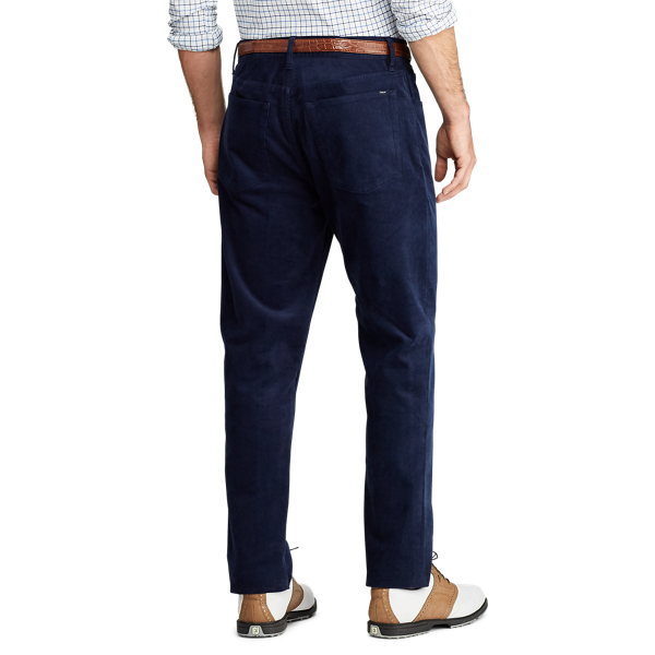 Tailored Fit Corduroy Pant Polo Golf em Refined Navy 4