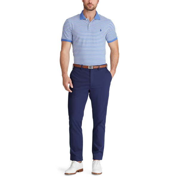 Indigo Sky/White Custom Slim Performance Polo Polo Golf 2